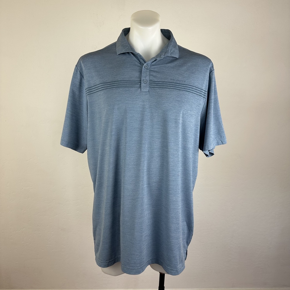 Travis Mathew Light Blue Cut Away Collar Soft Golf Polo